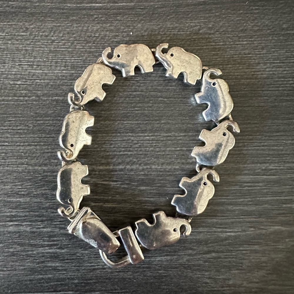 Source Unknown Silver Animal Safari Bracelet